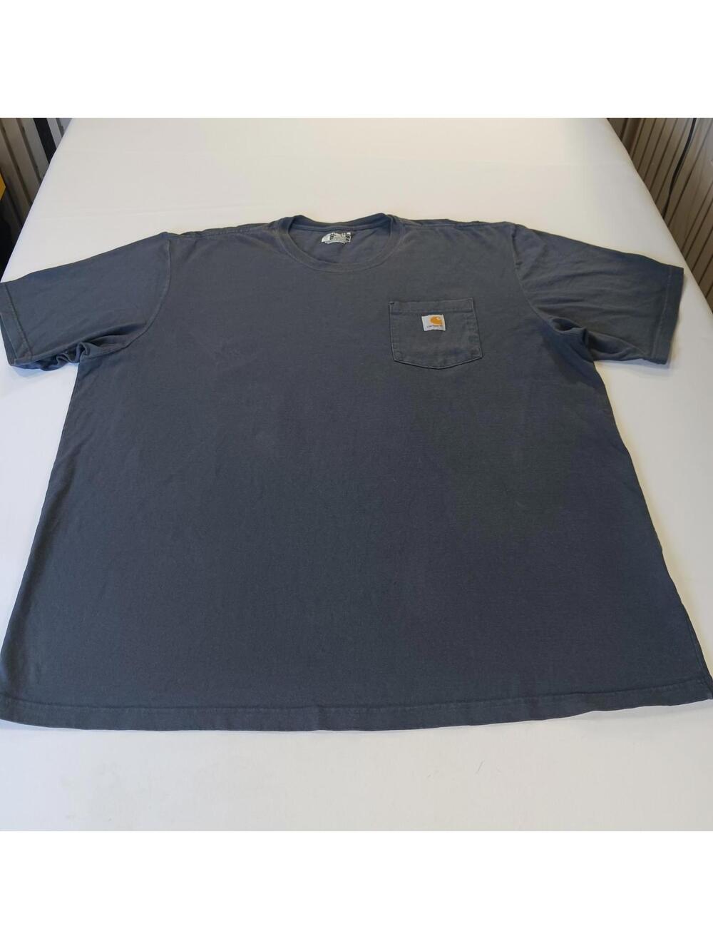 Carhartt K87 BLS Loose Fit Men's Blue Cotton Short Sleeve T-Shirt Size 2XL Tall